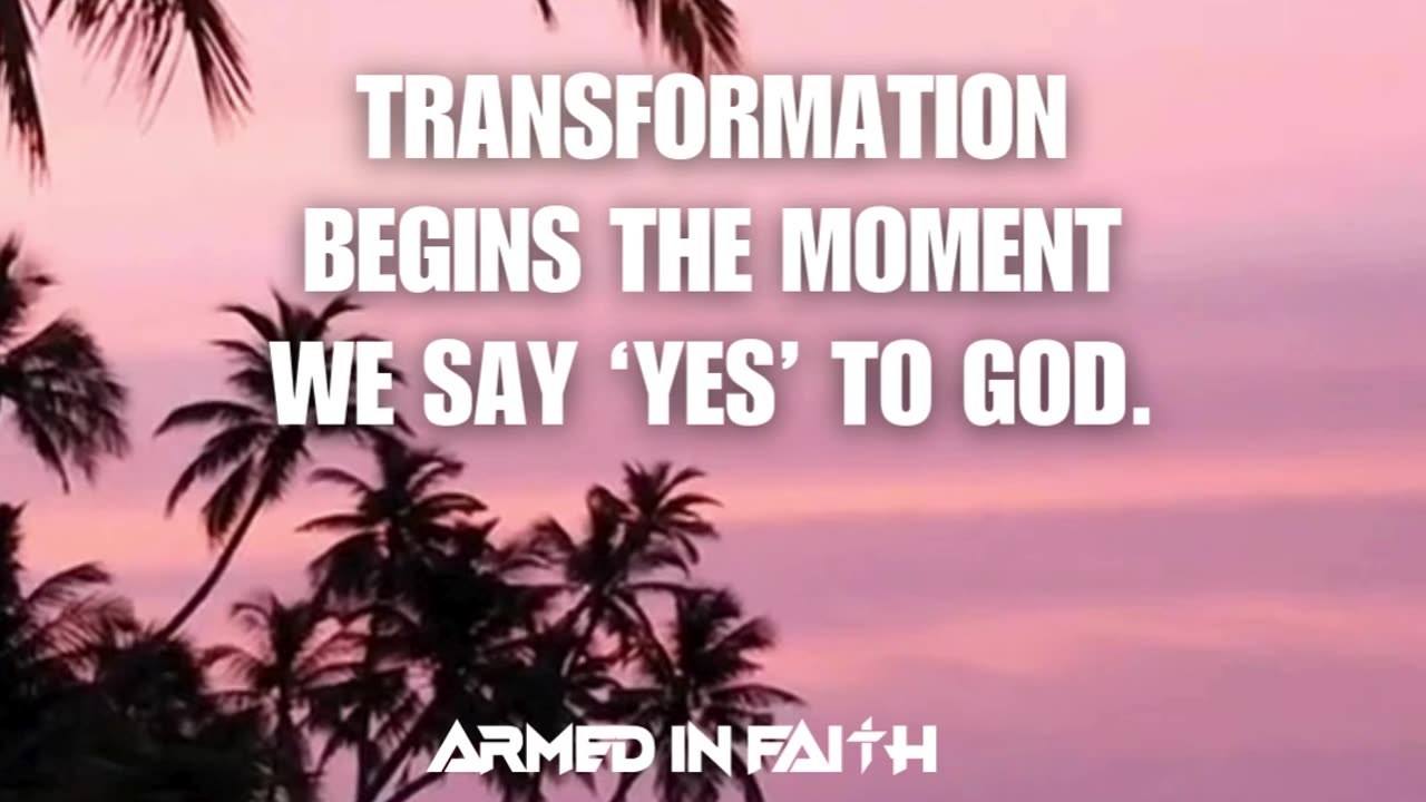 Keep saying yes to GOD.