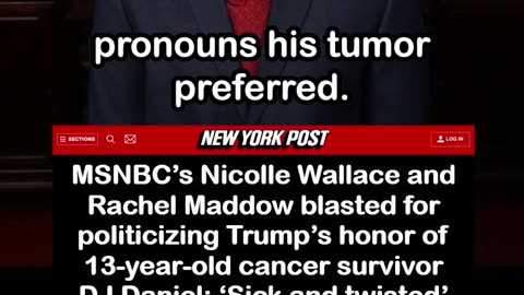 MSNBC hosts Politicize Trump’s Honoring 13-year-old Cancer Survivor DJ Daniel