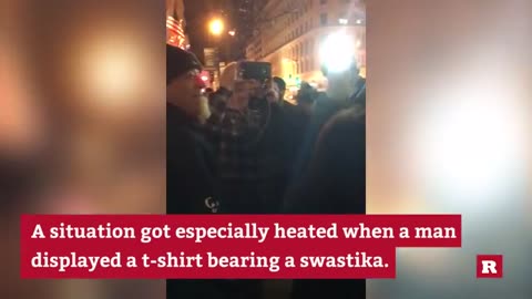 Things Get Heated at a Trump DeploraBALL Protest