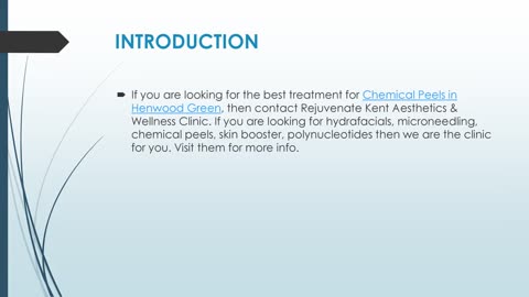 Best Chemical Peels in Henwood Green