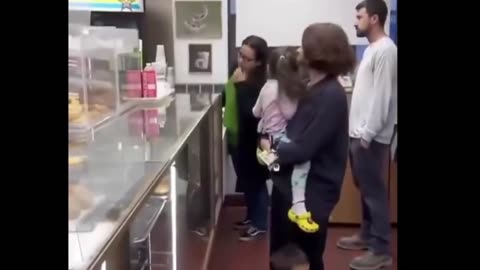 Customers help donut shop owner after finding his wife is sick