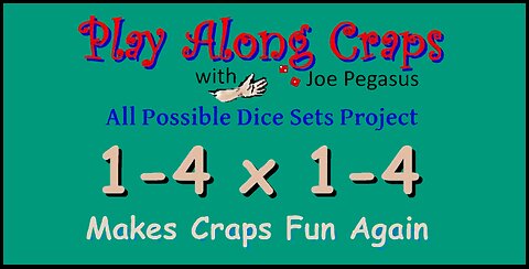 1-4 x 1-4 Dice Set on Hard Table