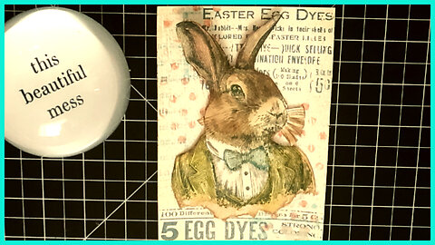 A Girl Playing with Ink - Distressed Rabbit