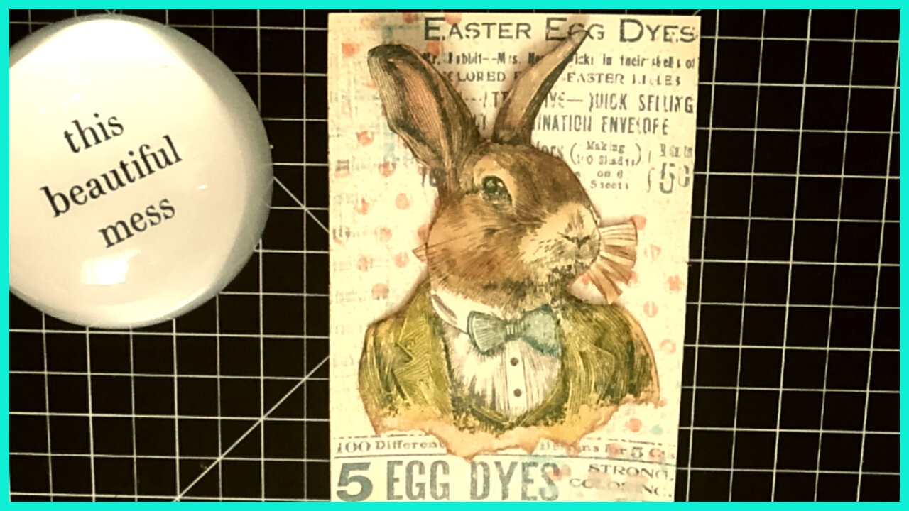 A Girl Playing with Ink - Distressed Rabbit