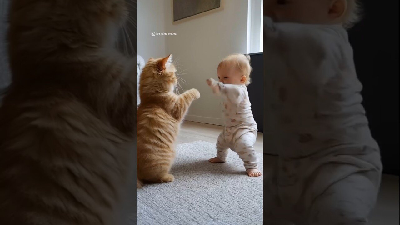 Baby vs Sassy Cat: WHO WILL WIN?!