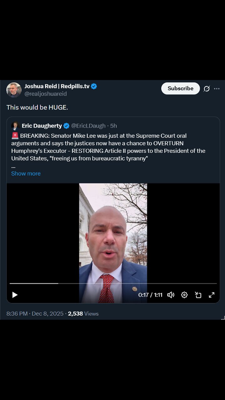 RESTORING Article II powers to the President of the United States, "freeing us from..