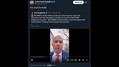 RESTORING Article II powers to the President of the United States, "freeing us from..