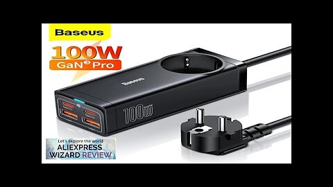 Baseus 100W GaN USB Charger Desktop Power Strip 65W Quick Charge 4.0 Review