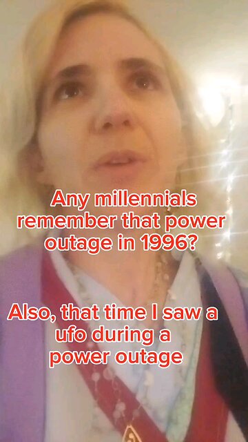 That time I saw a ufo during a power outage