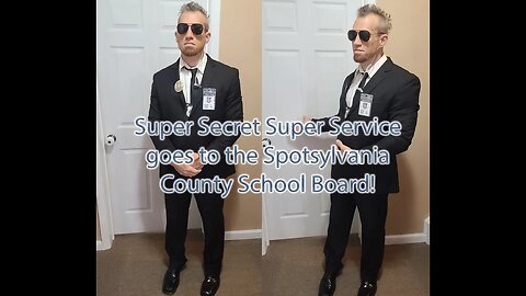 Shamgar Connors Spotsylvania School Board SUPER SECRET SUPER SERVICE INVADES BOARD MEETING! 1-8-2024