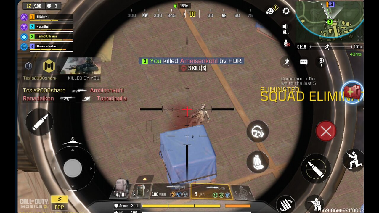 Call of Duty Mobile Battle Royale 45 Sniping from above