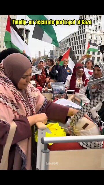 Sometimes Satire writes itself: Fake bodies... Fat "starving" Gazans... And Morons that believe lies