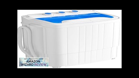 INTERGREAT Portable Twin Tub Washing Machine with Drain Pump 15lbs Mini Compact Review