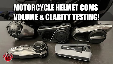 Motorcycle Coms Unit Volume And Clarity Comparison Measurements SENA Cardo XGP And More Coming