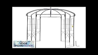 VEVOR Birdcage Shape Garden Arbor8' High x 5.2' Wide Heavy Duty Wrought Review