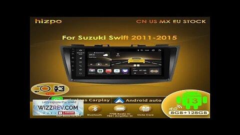 Hizpo Car Radio Multimedia Player For Suzuki Swift 4 2011 2012 2013 Review