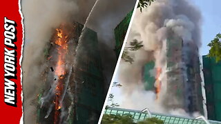 Deadly Blaze Rips Through Residential Towers in Hong Kong, People Feared Trapped