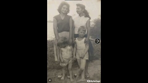 1958 tias Vani e Laci com os primos Eduardo e Tomaz Tiefel