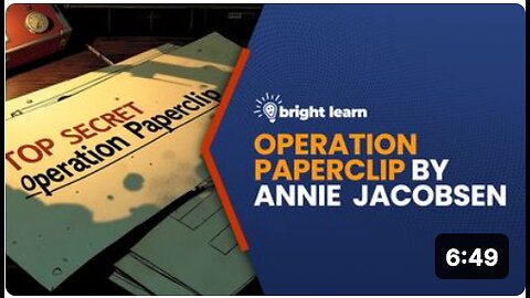 BrightLearn - Operation Paperclip by Annie Jacobsen