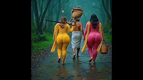 sexy/Lady/jangal/walk