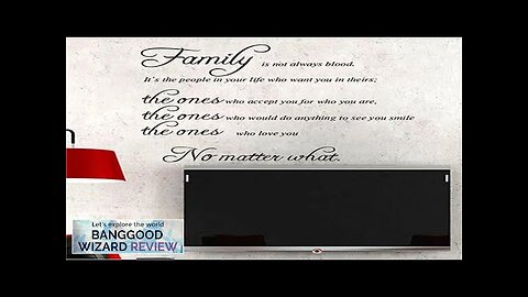 Family Quote Wall Sticker Removable Decal Mural DIY Living Room Art Home Review