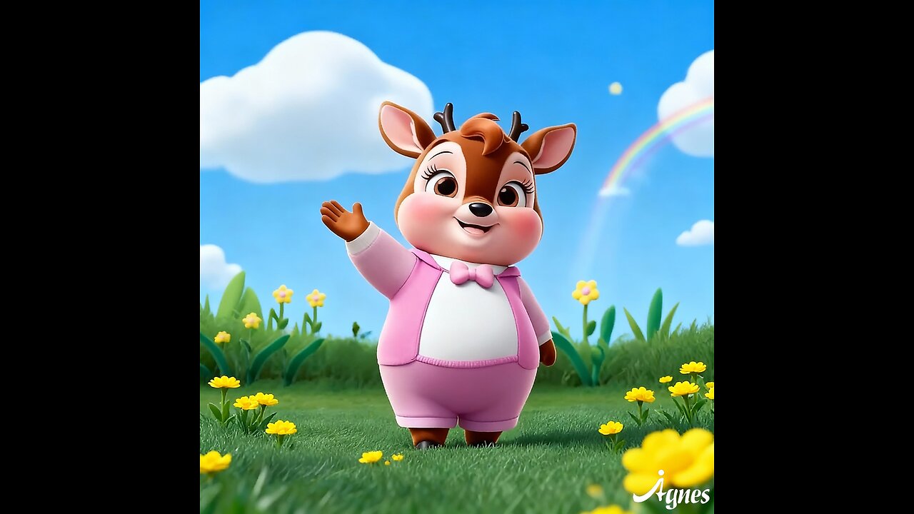 Cute Dancing Deer in Pink Cardigan: Hilarious Pet Moves! 🦌💃