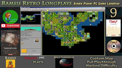 Sid Meier's CivNet | 1995 | PC Game | Warlord | Random Map | Egyptian - Episode #9 | Longplay