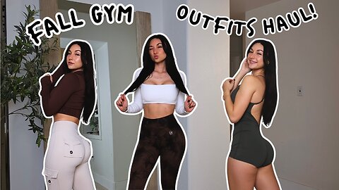 TRY-ON HAUL : Fall gym outfits haul!
