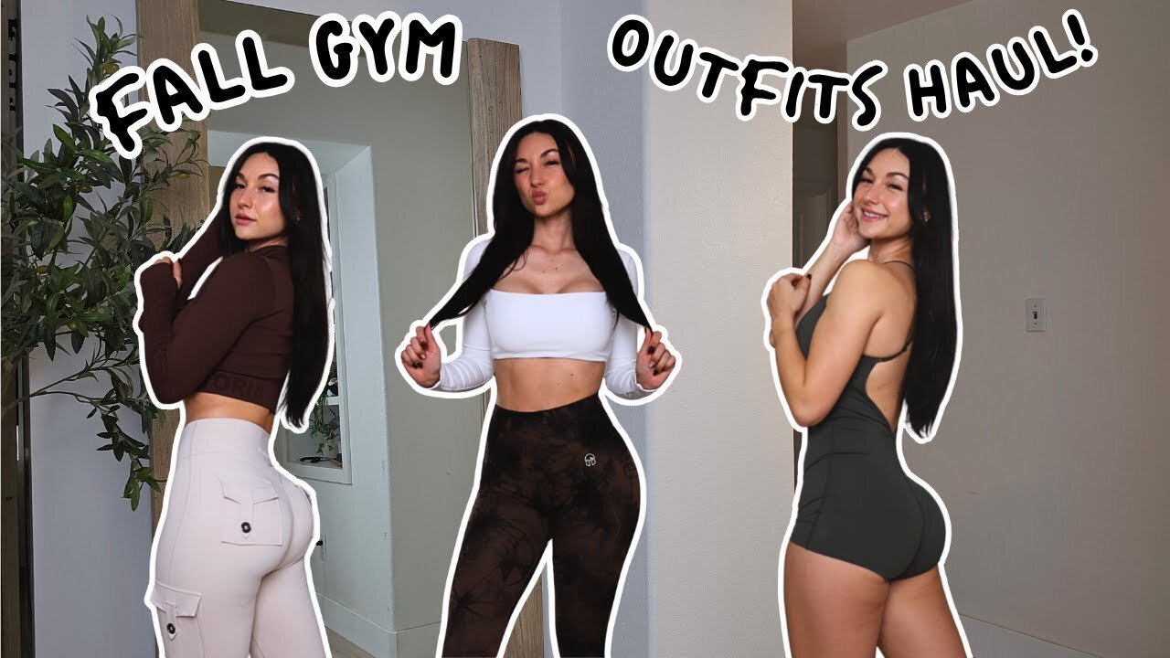 TRY-ON HAUL : Fall gym outfits haul!