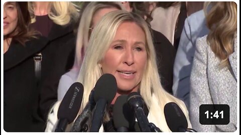 US Rep. Marjorie Taylor Greene responds to President Trump