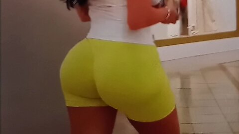 Cake in neon shorts