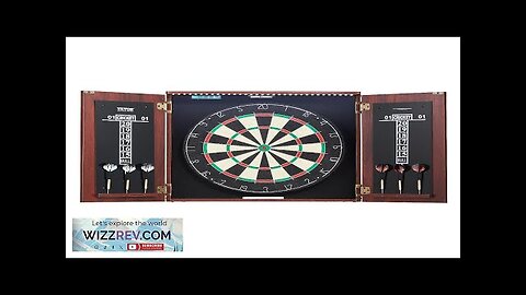 VEVOR Dartboard and Cabinet Set Official Size Complete Accessory Steel Tip Dart Review