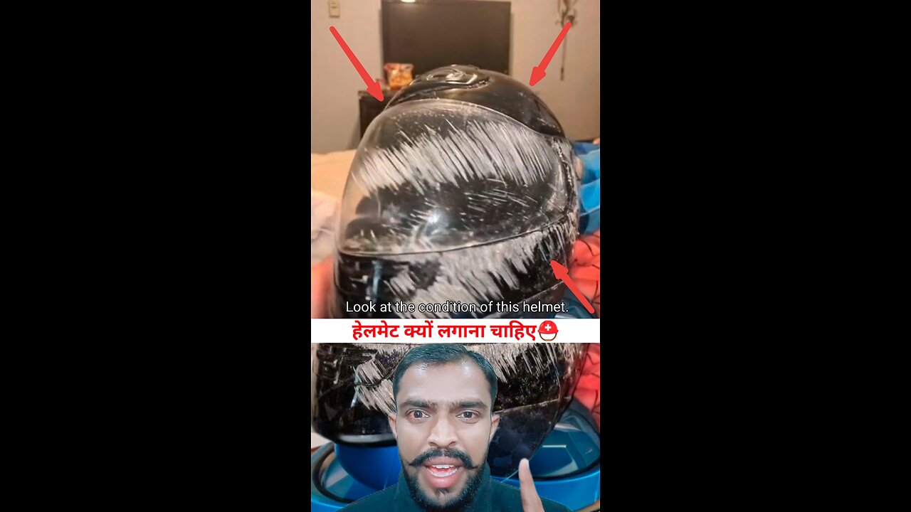 अपनी सेफ्टी के लिए हेलमेट जरूर लगाए ⛑️ Wear a helmet for your safety 🪖
