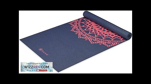 Gaiam Print Yoga Mat Non Slip Exercise & Fitness Mat Review