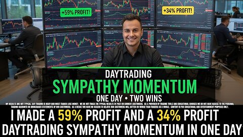2 HUGE Trades, 93% TOTAL PROFIT | Live Day Trading Momentum Stocks