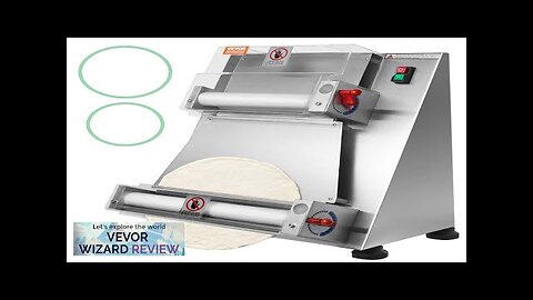 VEVOR Pizza Dough Roller Sheeter 3-15 Inch Automatic Commercial Pizza Press 390W Review