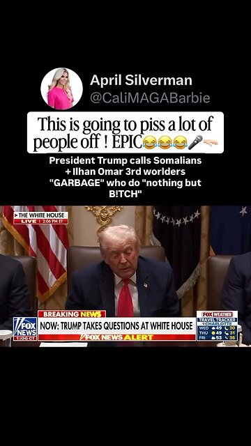Captioned - Trump said Ilhan Omar is nothing but…