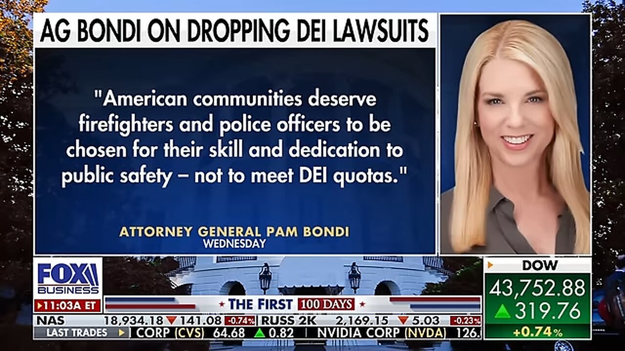 AG Pam Bondi drops DEI lawsuits against, police, fire departments