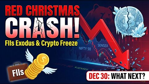 RED CHRISTMAS! 📉 Sensex Cracks 800 Pts | Crypto Freezes ⚠️ | EPK Capital