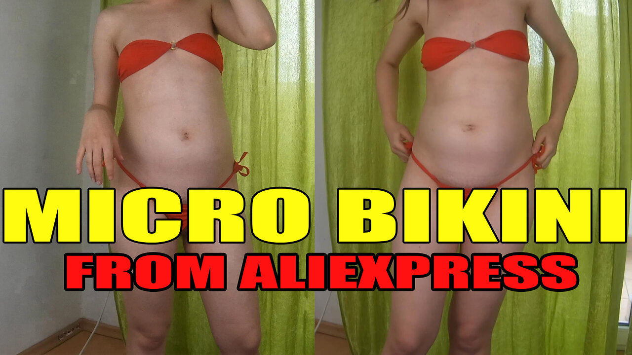 Try on and Review mikrobikini from Aliexpress