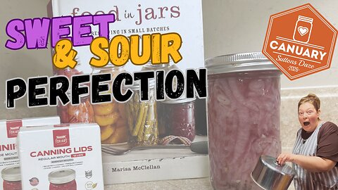 Steam Canning Sweet & Sour Pickled Red Onions | Store-Bought Flavor Dupe?! | January Canuary