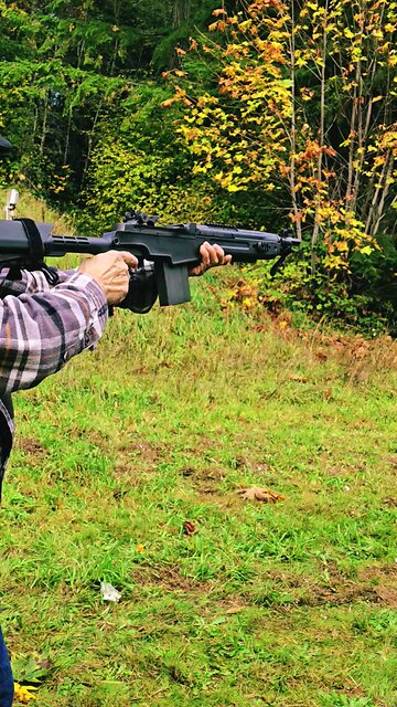 Dad vs 4" Squash || 3m -ish || M1A Socom .308