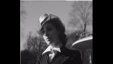 Making and showing hats in 1939.