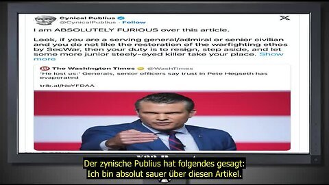 The Deep State speaks plainly