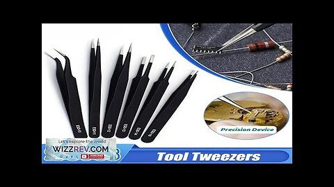 ESD Anti-Static Stainless Steel Tweezers Precision Maintenance Industrial Electronic Repair Review