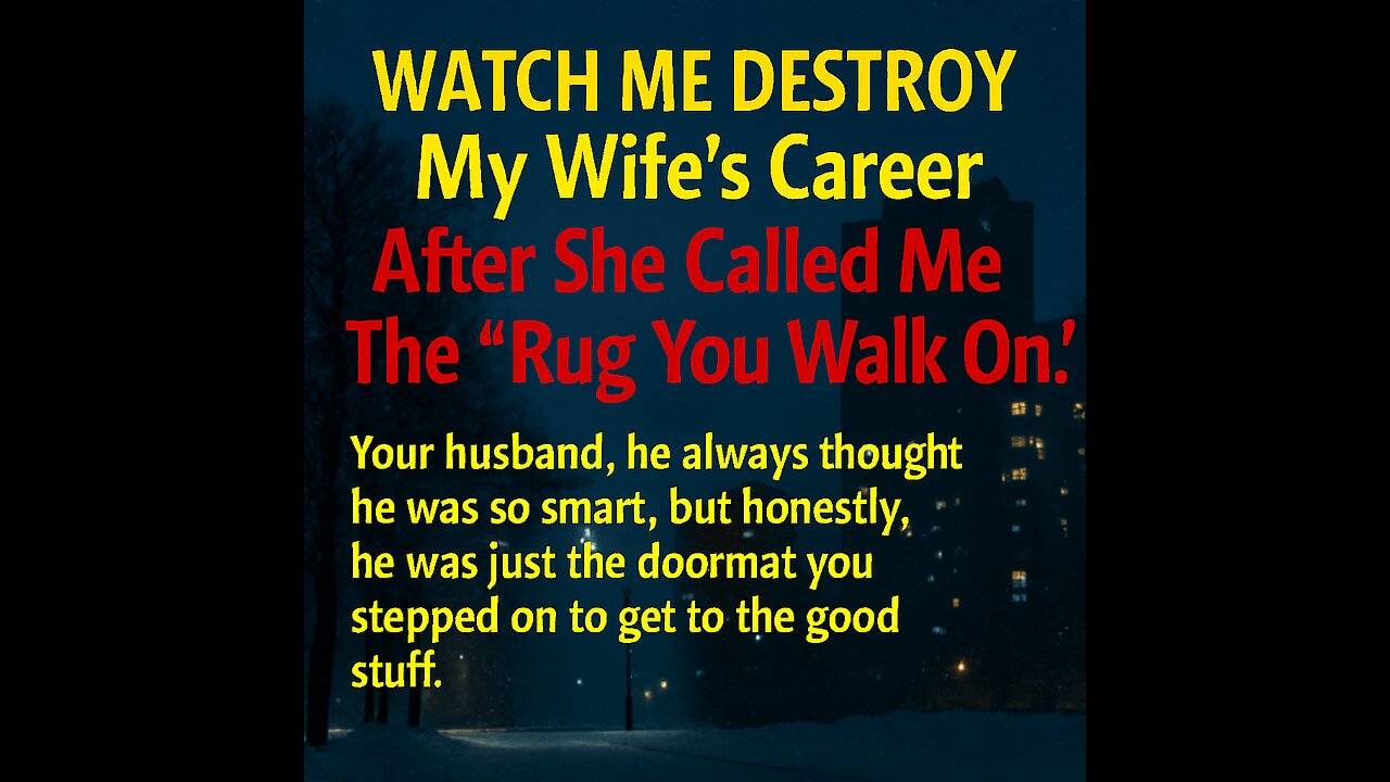 WATCH ME DESTROY My Wife's Career After She Called Me The Rug You Walk On.