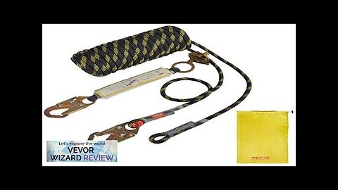 VEVOR Vertical Lifeline Assembly 0.55'' x 25' Fall Protection Rope with 30 Review