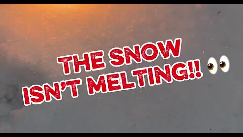 THIS IS SNOW THAT IS BEHAVING DIFFERENTLY THAN WHAT MOST OF US ARE USED..TO