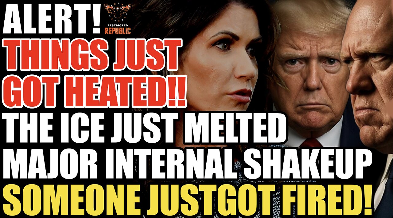 ALERT! Things Just Got Heated! The ICE Has Melted w/ Major TRUMP Internal BLOWUP! Someone Got FIRED!