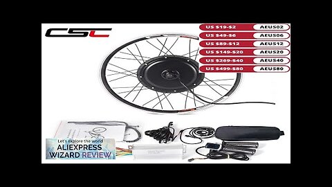 CSC Electric Bicycle Conversion Kit for E-Bike 48V 1000W Brushless Hub Motor Review